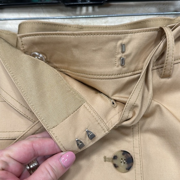 LAFAYETTE 148 NEW YORK PEARSON SKIRT IN HONEYNUT COTTON ELASTANE FABRIC SIZE 6 - Picture 10 of 16